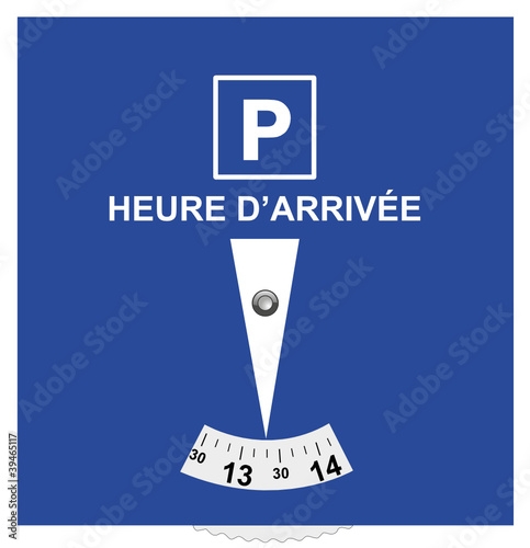 Vecteur : disque de stationnement officiel norme européenne disque de stationnement officiel norme européenne