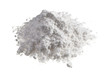 Cocaine drugs heap isolated on white, close up view