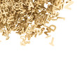 Fallende goldene 3D Buchstaben