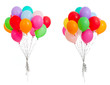 Set Of Colorful Balloons Isola...
