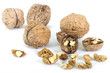 walnuts isolated on a white