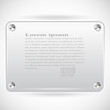 Abstract Vector Plastic Plate on White Background