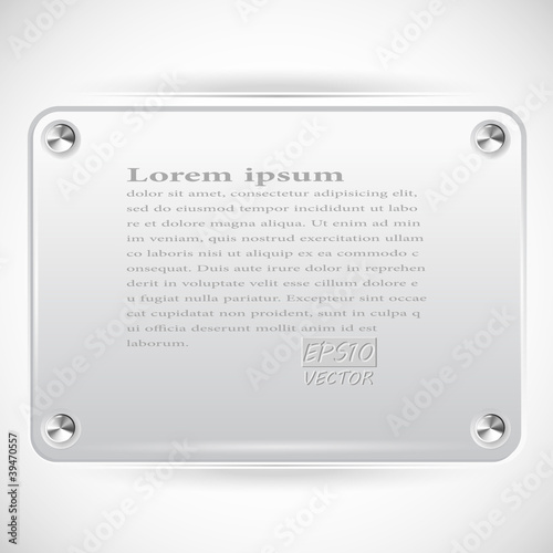 Vector: Abstract Vector Plastic Plate on White Background Abstract Vector Plastic Plate on White Background