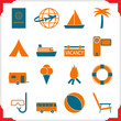 Vector: Icons in a frame Icons in a frame