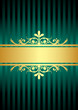 Vector gold & turquoise background