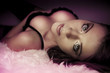 attractive laying girl with big breasts