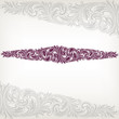 Vector: Vintage baroque floral border frame vector Vintage baroque floral border frame vector