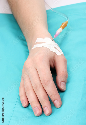 Photo: Female arm with infusion Female arm with infusion