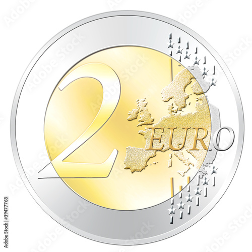 Vector: 2 EURO Münze 2 EURO Münze