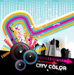 music in the city vector music in the city vector