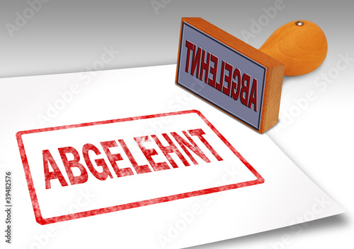 Illustration: Stempel - abgelehnt Stempel - abgelehnt