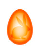 red easter egg with bunny