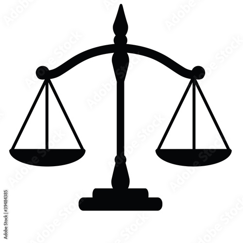 Vector: Vector illustration of justice scales Vector illustration of justice scales