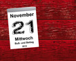 Kalender Holz - 21.11.2012 - Buß- und Bettag
