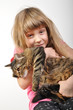 Photo: chilld with a cat chilld with a cat