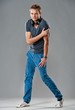 Stylish handsome young man.