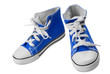 Blue retro sneakers
