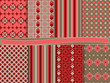 Abstract vector set of scrapbook paper