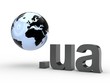 3D Domain ua mit Weltkugel