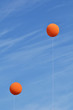 Two Orange Balloons