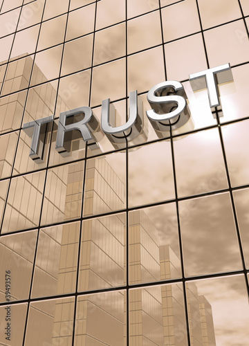 Illustration: Spiegelfassade Braun - Trust Konzept Spiegelfassade Braun - Trust Konzept