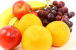 Foto: Close-up Of Assorted Fresh Fruits On White Close-up Of Assorted Fresh Fruits On White