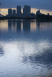 canary wharf silhouette