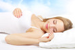 Sleeping Girl on the bed
