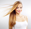 Pretty girl with long hair Pretty girl with long hair