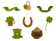 St.Patrick's Day symbols.Vector illustration.