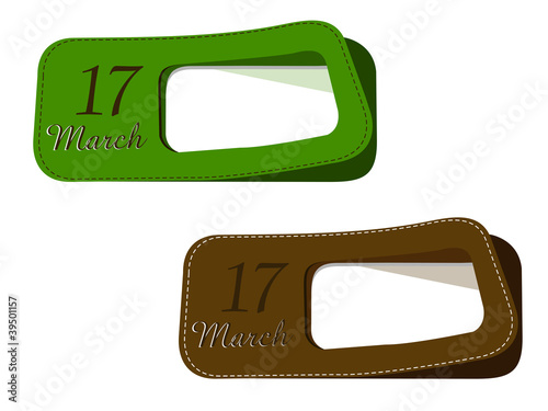 Illustration: New labels for St.Patrick's Day. New labels for St.Patrick's Day.