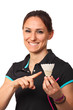 badminton player portrait