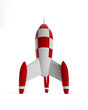 Illustration: Rakete kariert Rakete kariert