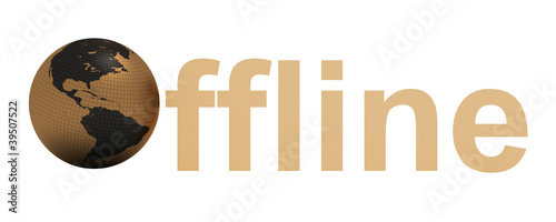 Illustration: word offline word offline