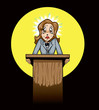 Scared public speaker/politician