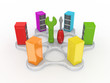 Technical support concept.