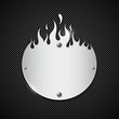 fire stainless still on stainless steel grille