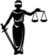 symbol  justice statue with sword