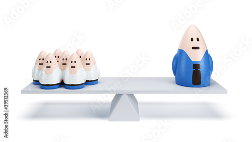 Illustration: office people differentiation office people differentiation