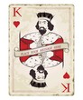 Vintage king of hearts, playing card
