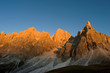 Cimon della Pala e cima Vezzana al tramonto