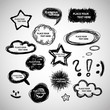 Collection of  Hand Drawn Speech And Thought Bubbles