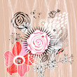 card with a rose