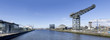 Panorama of River Clyde in Glasgow