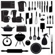 vector illustration of kitchen tools for cooking