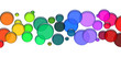 canvas print picture - Colored Bubbles