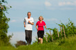 Älteres Paar beim Joggen