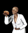 Brain In Hand Of X Rayed Doctor