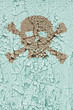 Skull and cross bones on the old wall Skull and cross bones on the old wall