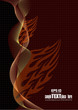 Fire flame wave background. Eps 10 vector background Fire flame wave background. Eps 10 vector background